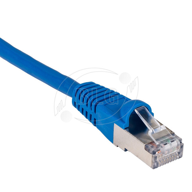 SFTP Gold Plated Connectors Shielded Cat5e Patch Cable Ethernet 568B CU CCA Core Wiring