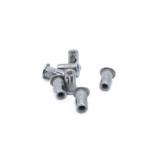M3 M4 M5 M6 M8 M10 M12 Flat Head Knurled Threaded Insert Rivet Nut Control