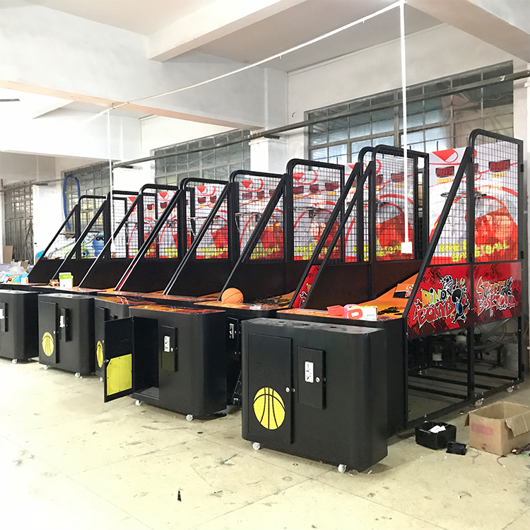 Coin Operated Custom Basketball Arcade Game Machine Music Customization