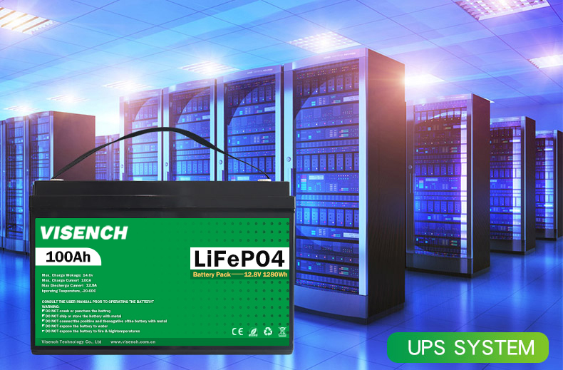 Visench Direct factory high quality 12v 100ah 5KWH 10KWH Solar Lifepo4 storage battery