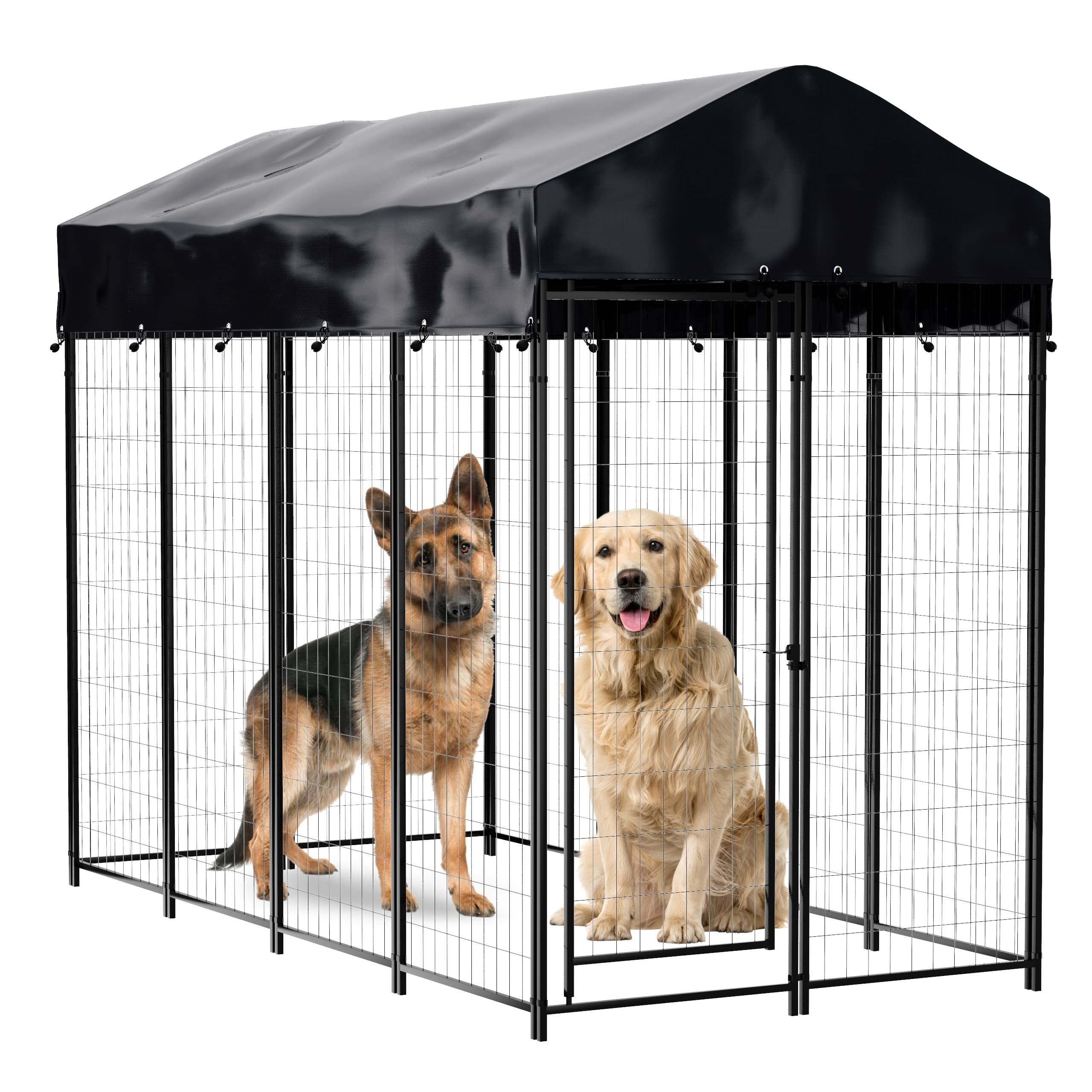 4ft X 4.2ft X 4.5ft Heavy Duty Dog Pen For Large Dogs With UV Resistant Oxford Cloth Roof And Secure