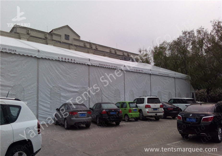 White Tarpaulin Cover Aluminium Frame Tents , Parties And Events Unique Marquee Hire