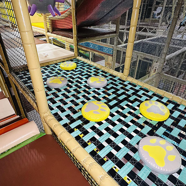 Double Layer Junior Ninja Course Equipment For Indoor Playground