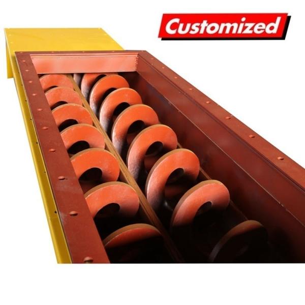 Stainless Steel Customized Shaftless Horizontal Screw Auger Conveyors Conveyor