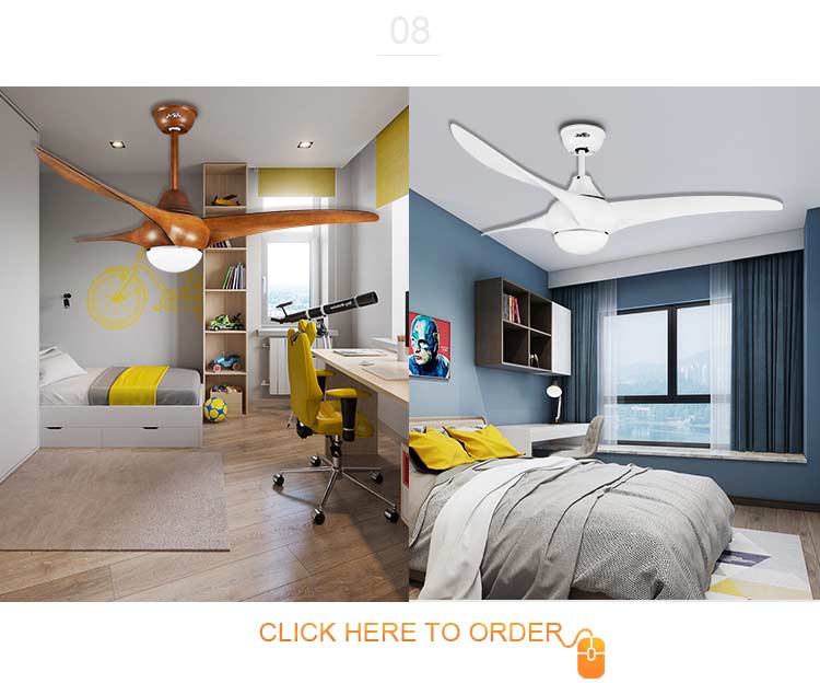 Cool Function Chinese Folding Ceiling Fans with LED Light 3000-6000K Color Temperature