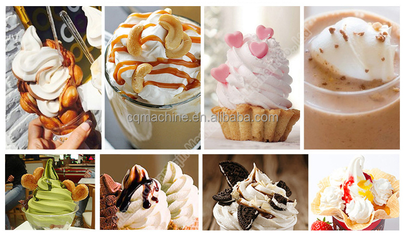Fruit Nuts Ice Cream Mixing Machine 220v/110v Ice Cream Swirl Machine Swirl Fruit Ice Cream Machine