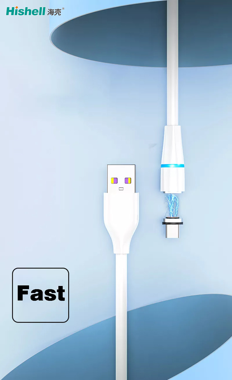 Length 1.2M PVC Magnet Charging Cable , Multicolor 3 In One Magnetic Cable