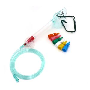 China Pediatric Adjustable Venturi Oxygen Mask Disposable With Oxygen Tube on sale