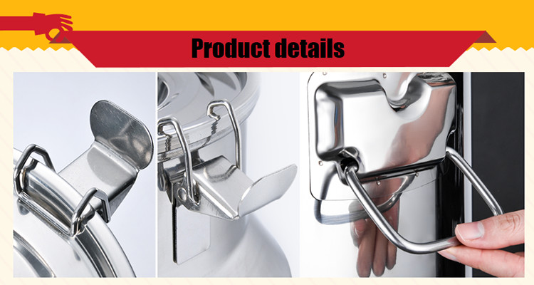 22cm*30cm 11 Litres Sealed Canister Set No magnetic Steel Milk Pot
