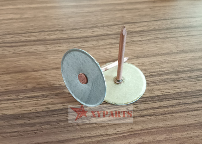 0.105" Dia Capacitor Discharge Cuphead Pins & Paper Washer For Securing Insulation
