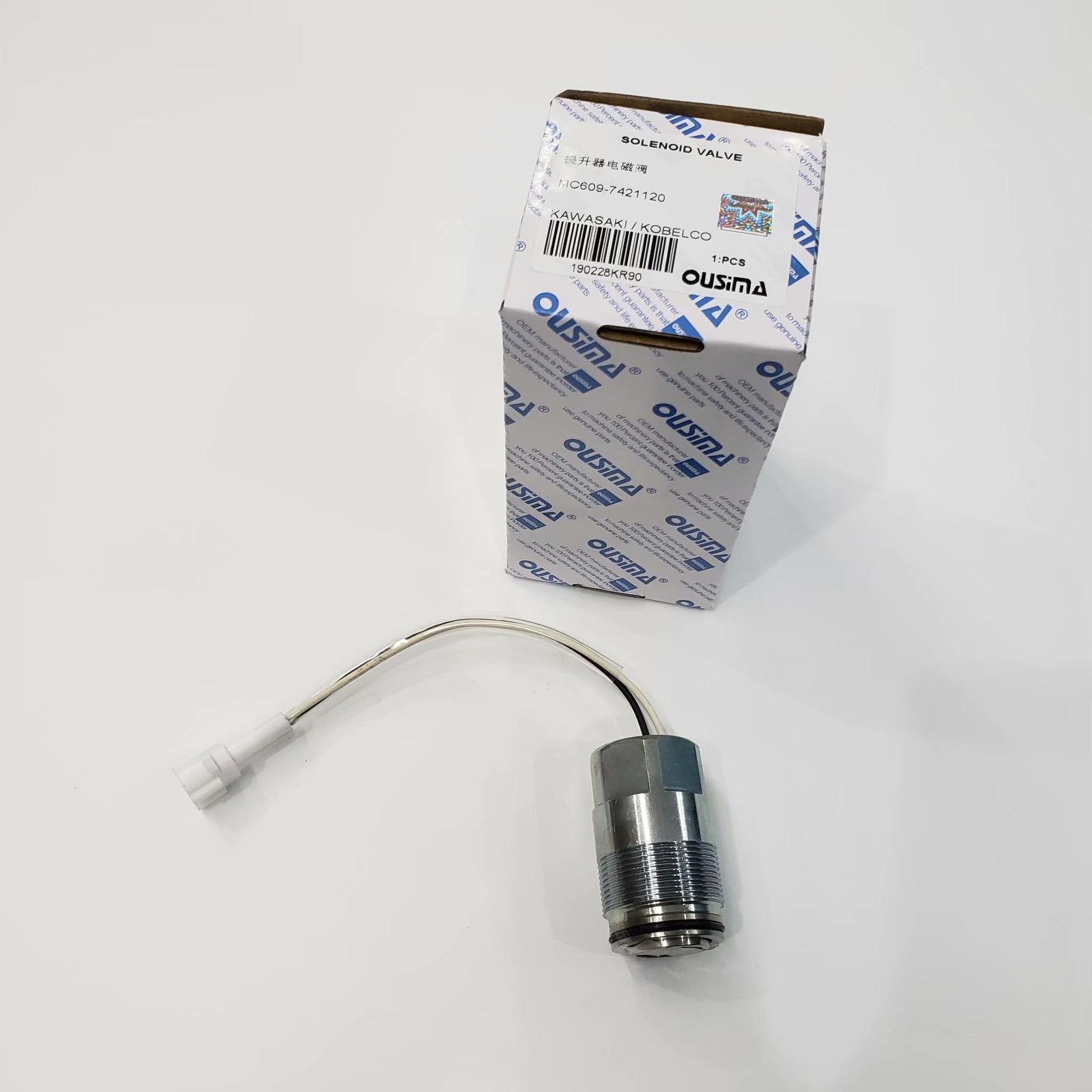 OUSIMA Hydraulic Pump Solenoid Valve MC609-741120 For KAWASAKI KOBELCO