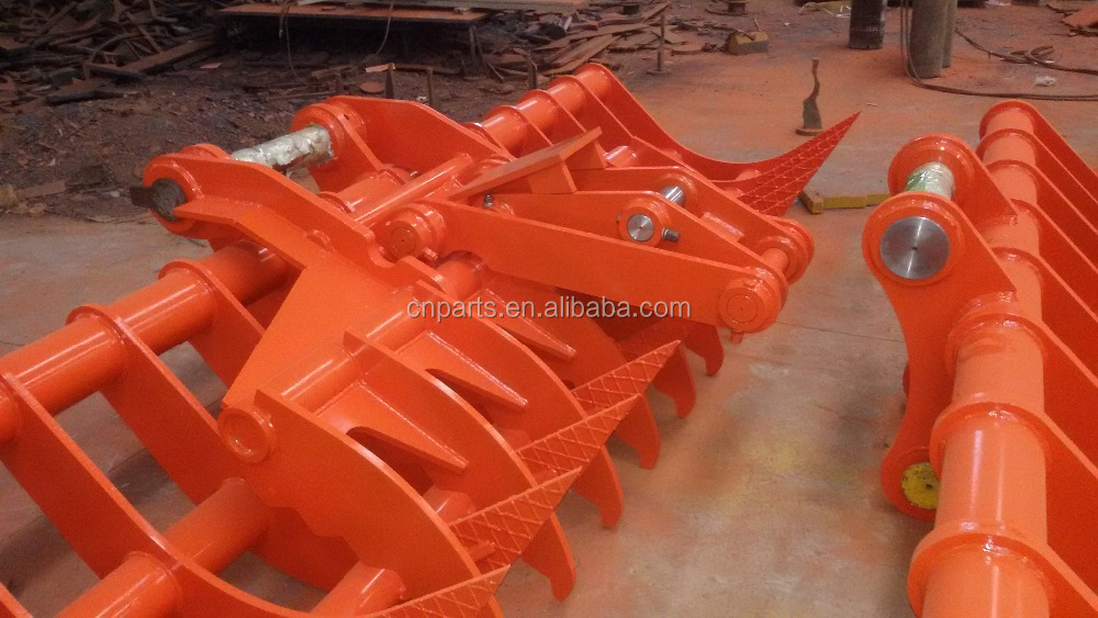 Sk60 Hydraulic Thumb Yellow or Others Q345B Mini Excavator Hydraulic Clamp
