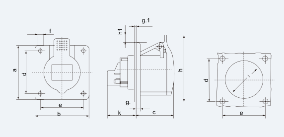 CEE/IEC Industrial Plug MODEL IP44 Waterproof Couplers Outdoor LED Display Connector