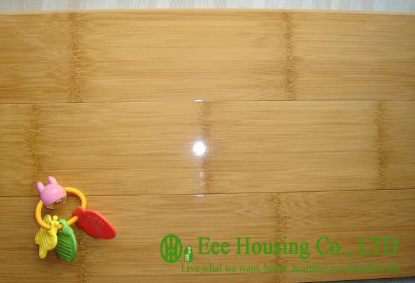 Horizontal compressed high gloss bamboo flooring For Sale,Carbonized Indoor