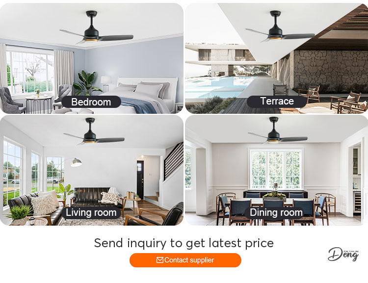 Indoor 42" Suspender Length LED Ceiling Fan with High Airflow and Adjustable Lighting