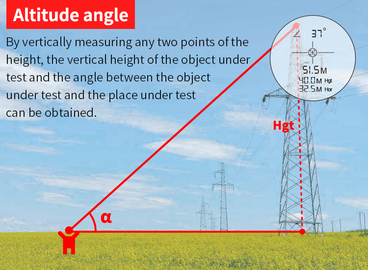 Professional Golf Laser Rangefinder Low Power Alarm For Electricity Installation Industry