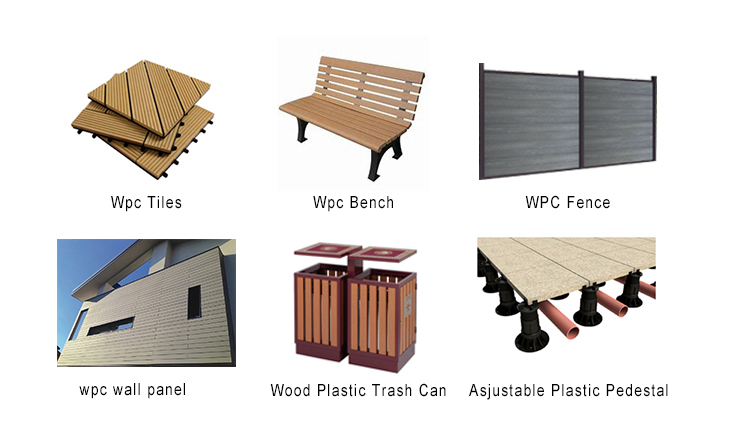 2.2m Length Modern Design Wpc-Deck Decking for Australian Stock Lot Narrow Bamb Rail
