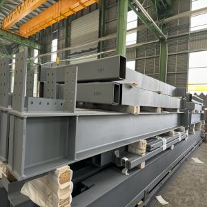 Pipe Rack Steel Structure Fabircation Custom H Beams Painting / Galvanized