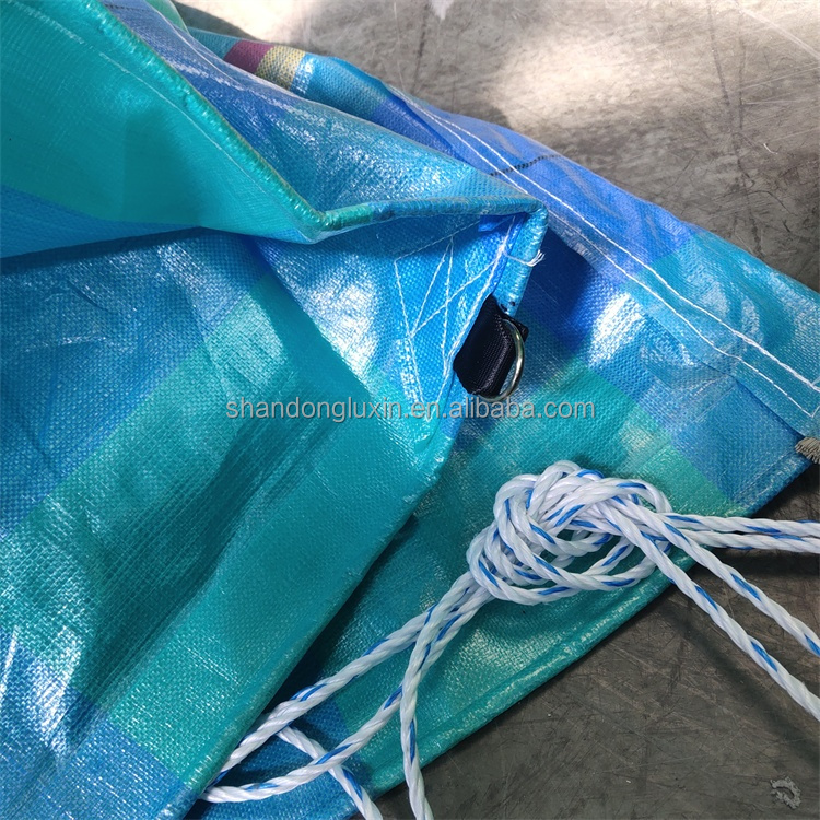2-12m Width PE Tarpaulin for Truck Cover Cargo Cover 100% Waterproof Stripe Style