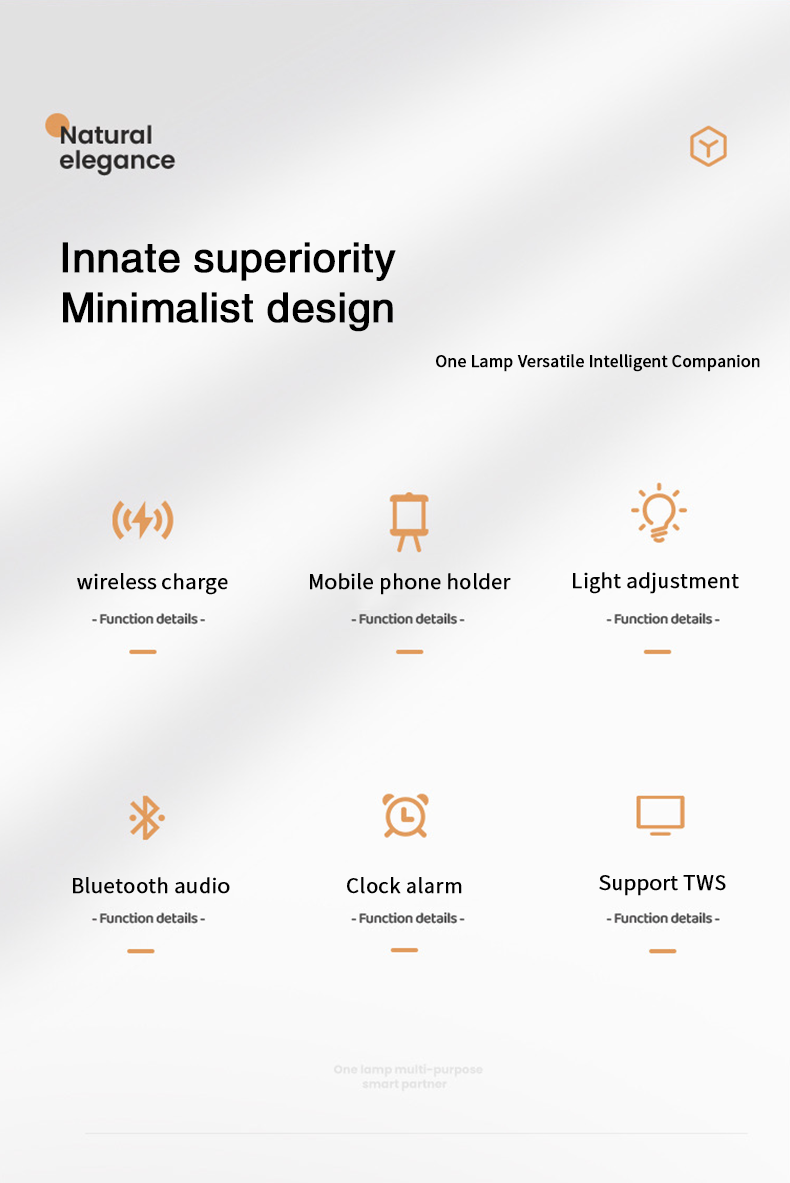 15W Phone Stand Wireless Charger Fast Phone Charging Alarm Clock Bt Speaker For Bedroom