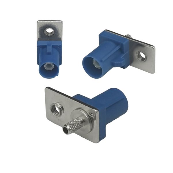 China FAKRA PCB Connector Blue Color C Code Fakra Smb Connectors For Car Gps Antenna on sale China FAKRA PCB Connector Blue Color C Code Fakra Smb Connectors For Car Gps Antenna on sale