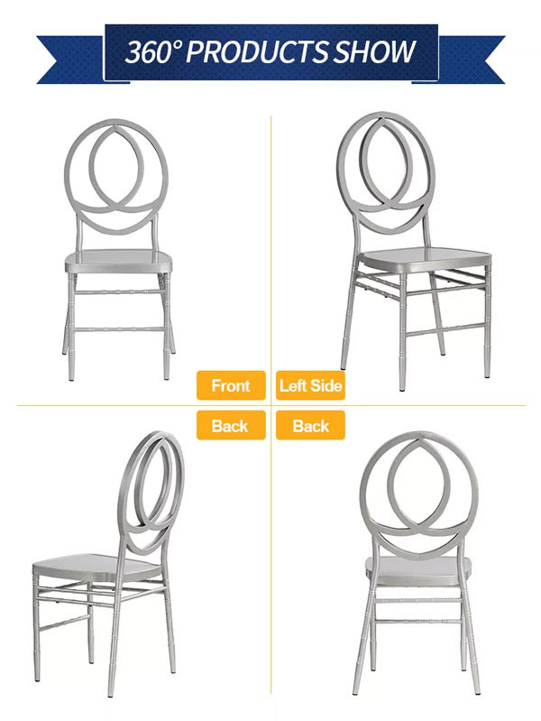 Hotel Furniture High Quality Metal Gold Dining Stacking Phoenix Chairs For Event