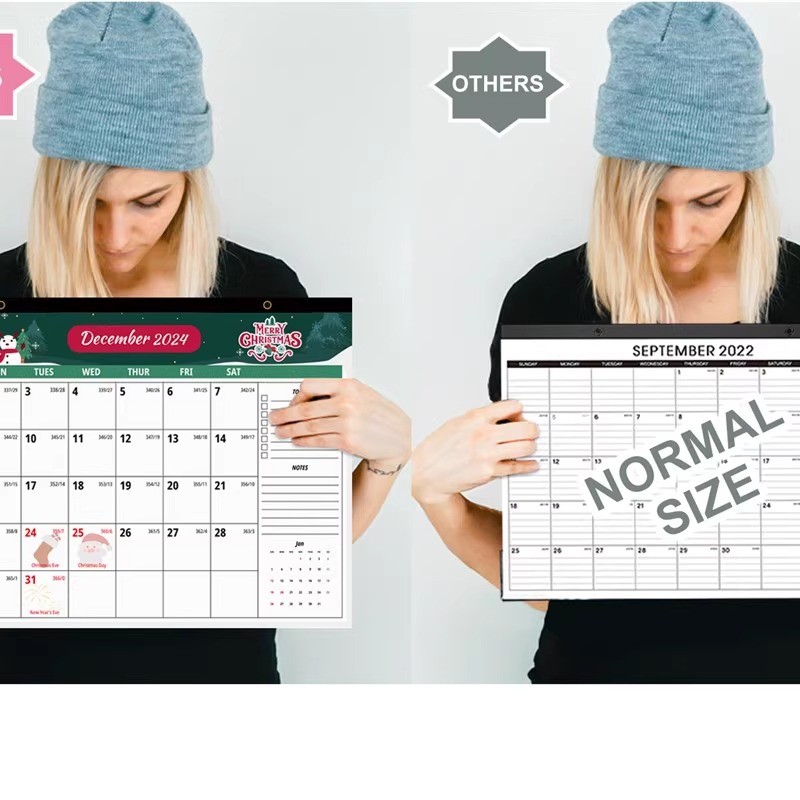 12 Photos Custom Wall Calendars Spiral Binding For Corporate Gifts