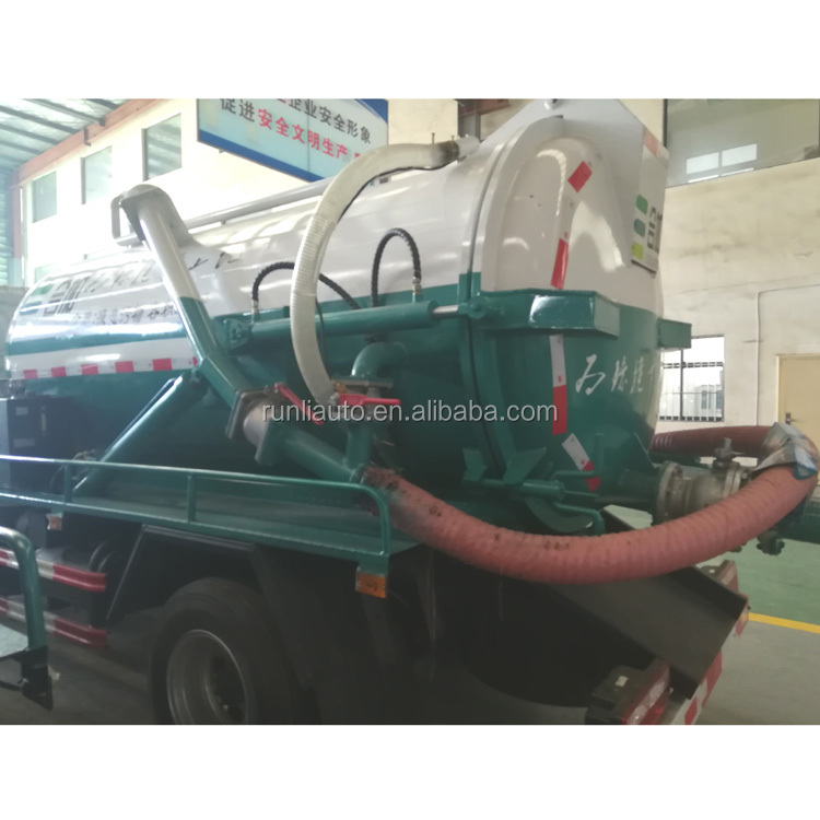 Dongfeng Used Vacuum Sewage Truck 4x2 Suction Truck Euro 4 Diesel Fuel Type
