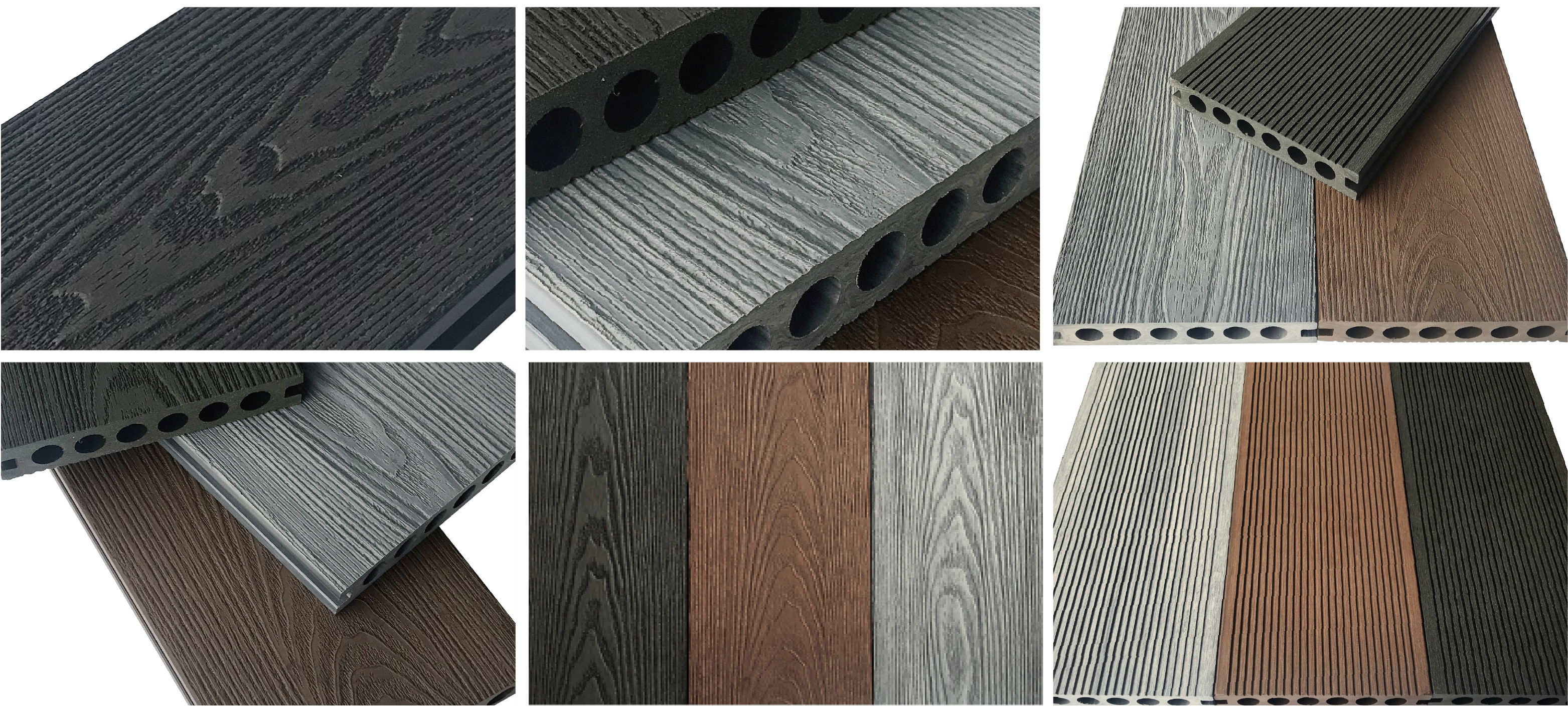 Outdoor Raw Material Anti Uv Wood Plastic Composite Decking Timber Wpc Decking