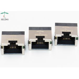 8 Pin Right Angle Female RJ45 Crimp Connector For Ethernet Router