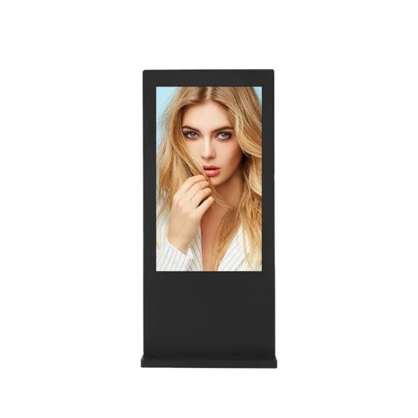 Customized 55 Inch Touch Screen Kiosk , LCD Outdoor Digital Signage For