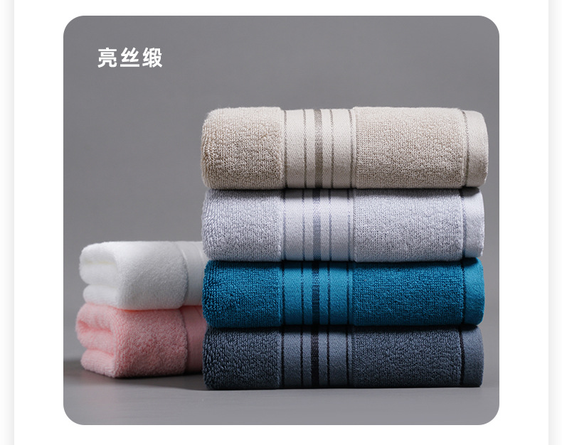 Hotel Luxury 100% Cotton White Bath Hand Face Towel Set with Custom Embroidery Logo