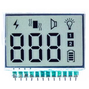  21.8*15mm Black And White 7 Segment LCD Display Pin Connector Digital LCD Display Manufactures