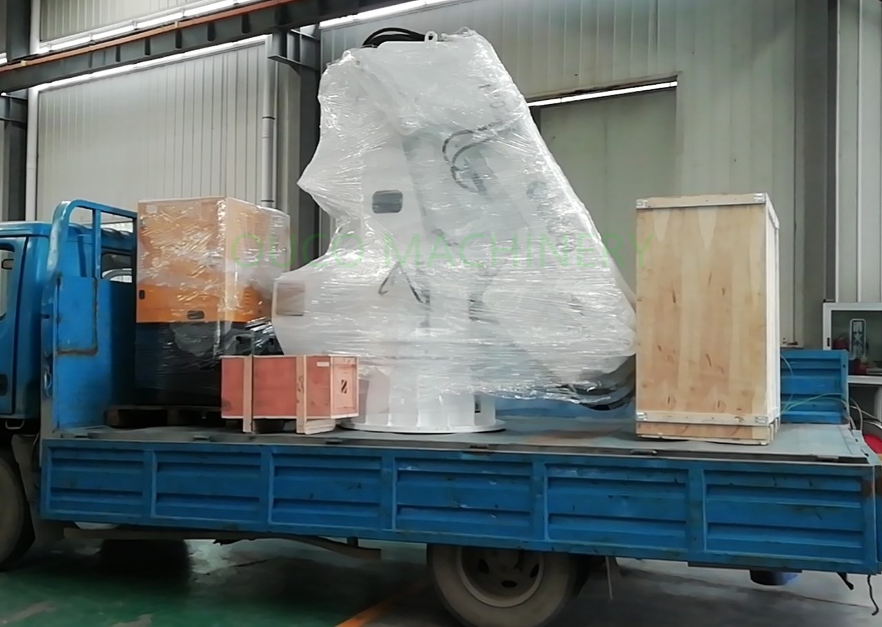 Marine 1T10M C5M Painting Knuckle And Telescopic Boom Pedestal Crane