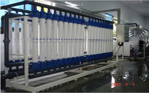Automatic UV Sterilizer Ultra Filtration Systems , Fresh Water UF Filtration