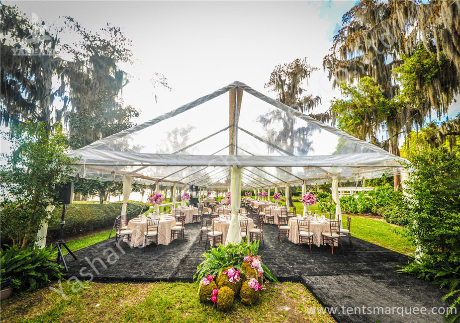 Clear PVC Fabric Top Aluminum Alloy Outdoor Luxury Wedding Tents