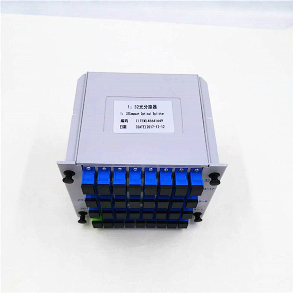 Cassette fiber optic connector SC/APC UPC1 16 2 4 8 fiber optic module splitter 1 x 16 PLC splitter