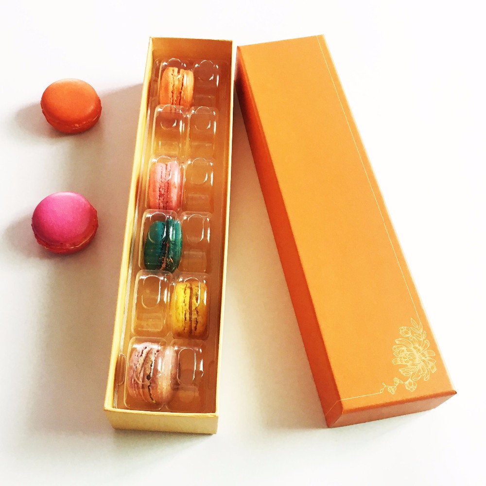 12 pcs macaron printing paper gift box packing boxes macarrons display macaron container packaging for macaroon