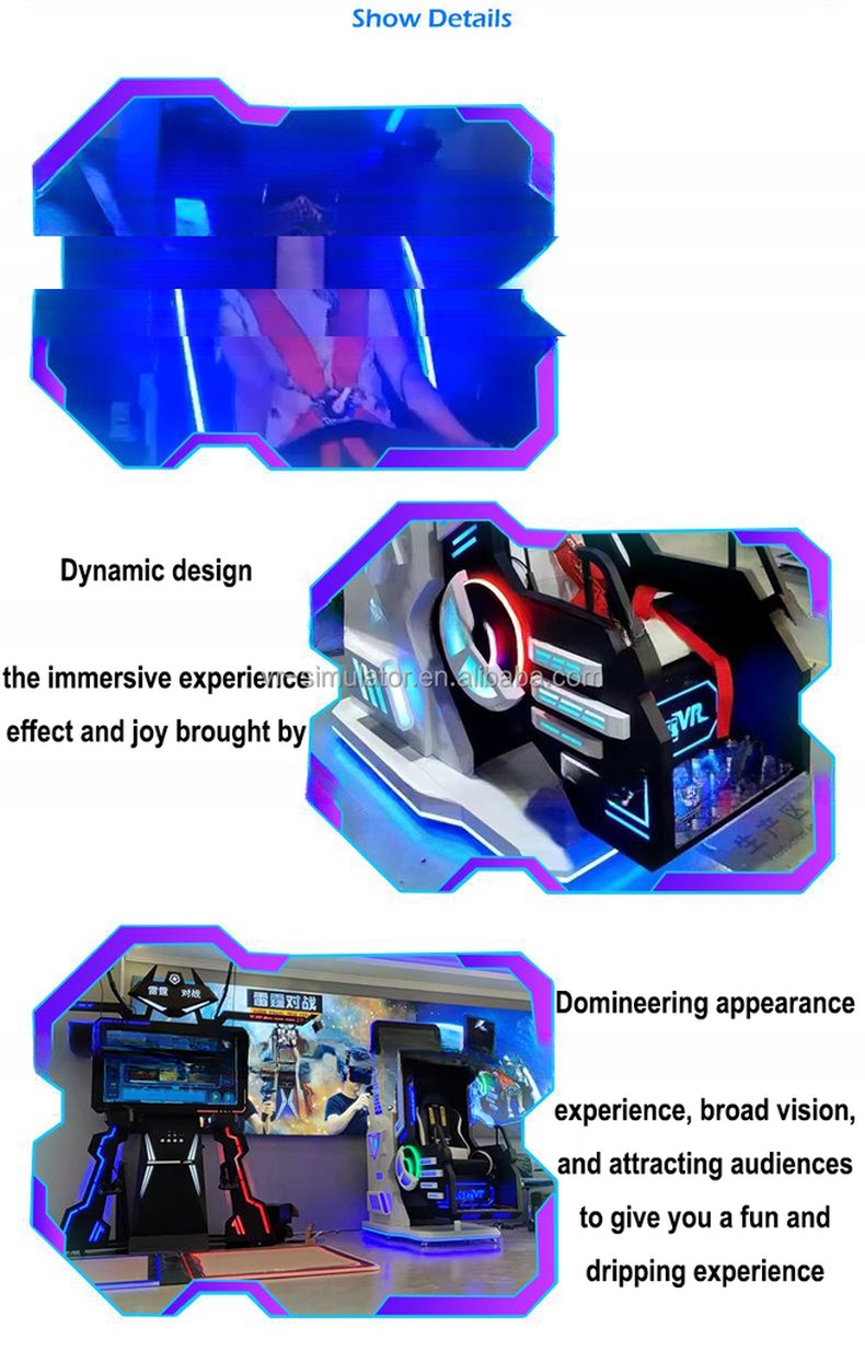 Dreamland brand 9d vr flight simulator arcade game machine 360 degree vr chair for sale