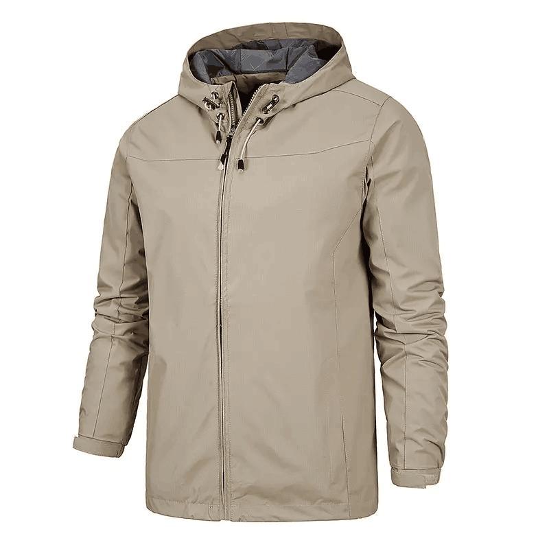 Custom Logo Windbreaker Jacket Men Outdoor Sports Plus Size Climb Mountain Thin Waterproof Hooded Coats