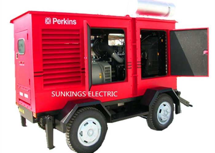 250KVA Trailer Mounted Mobile Diesel Generators 400V Voltage AC Three Phase Backup Power