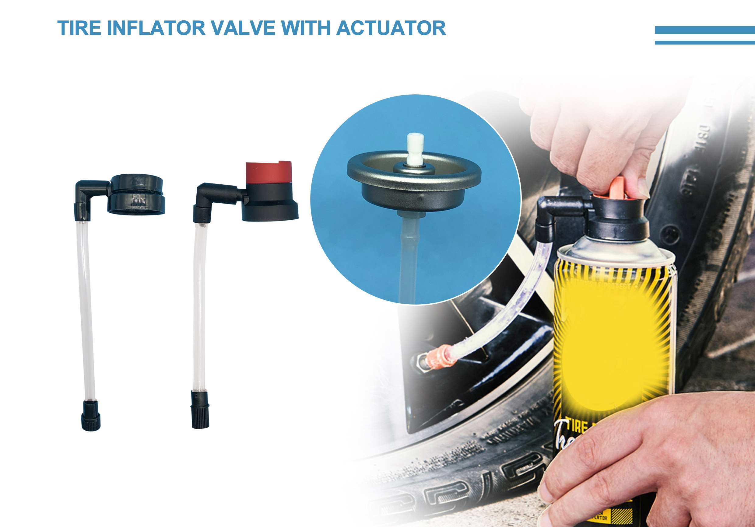 Professional Tire Inflator Valve for Automobiles with Precision Function