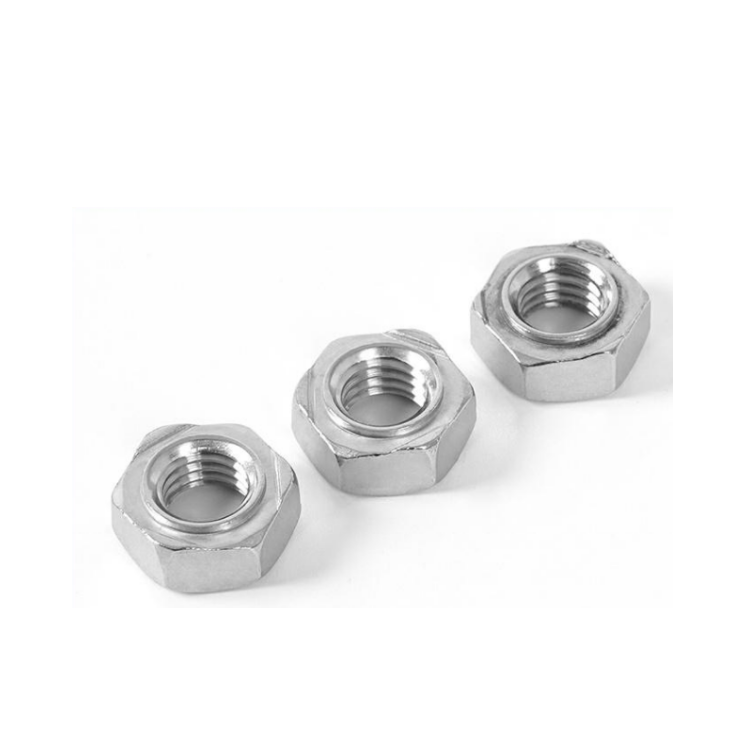 SS304 316 Zinc Coated Hex Weld Nuts M4 M5 M6 M8 M10 M12 ISO GB Mining Spot Weld Nut