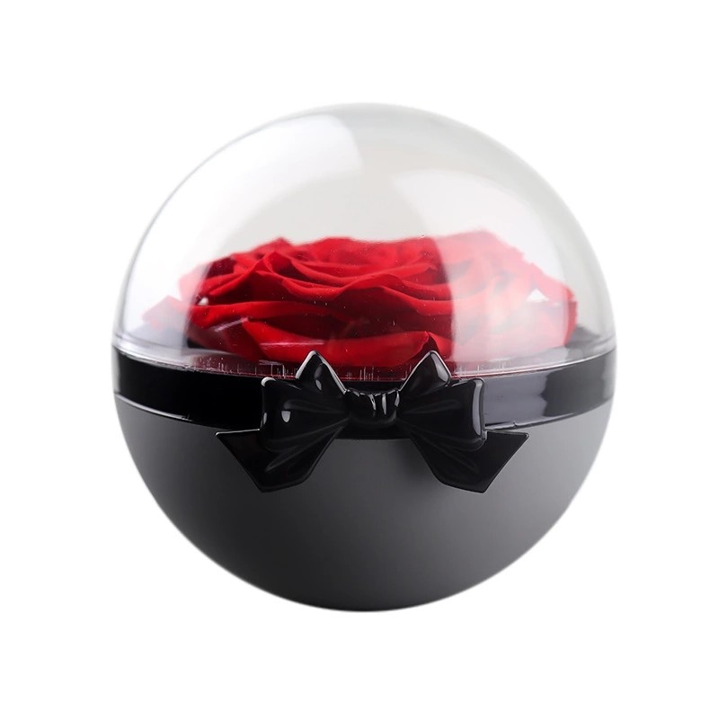 New arrival immortal rose big preserved rose in poke ball rose gift