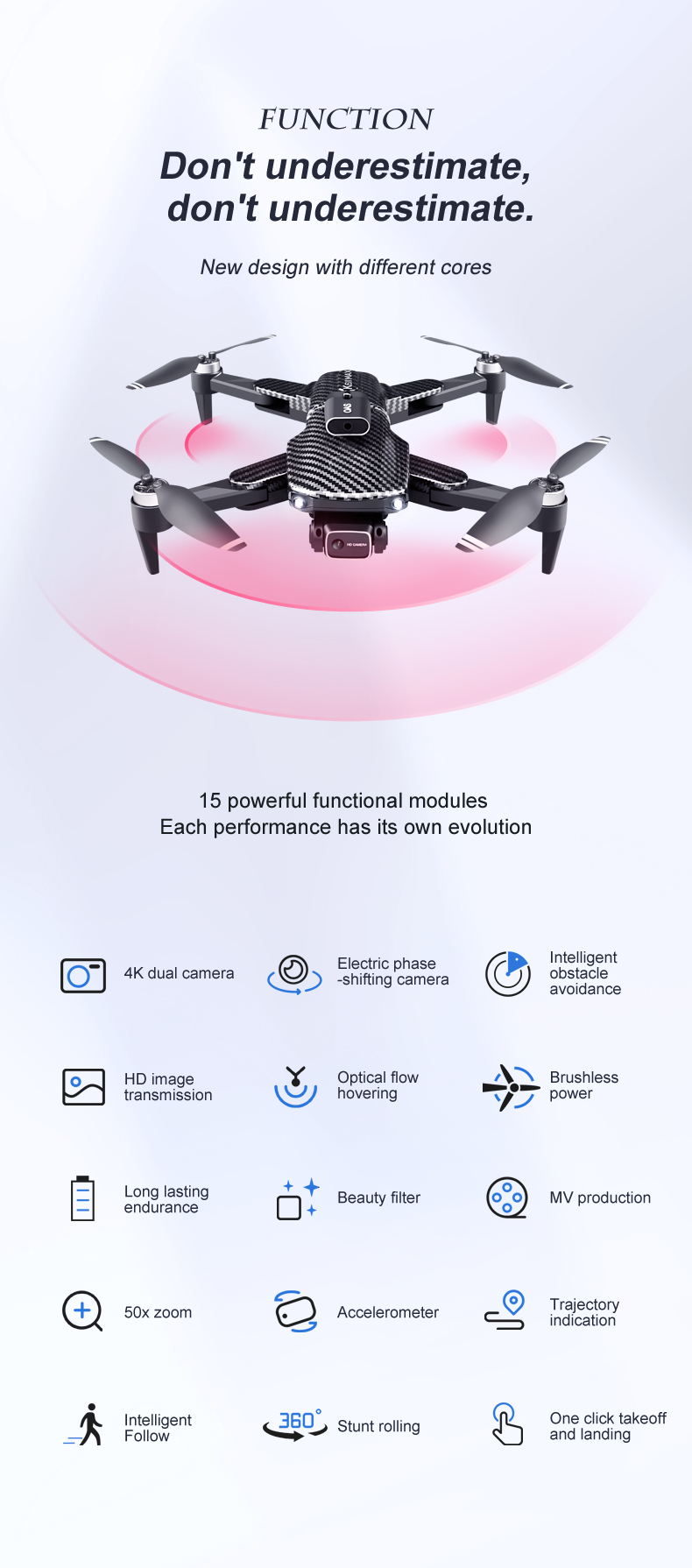 Mini Aerial Camera K818 Max 4k Drone with Brushless Optical Flow Positioning and 2.4g Wifi Fpv Control Type Remote Control