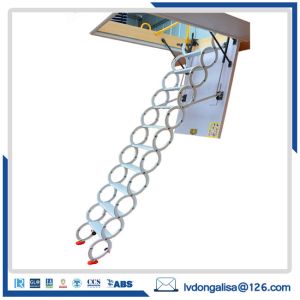 China ISO9001 Domestic Invisible 200kg Telescopic Loft Ladder on sale