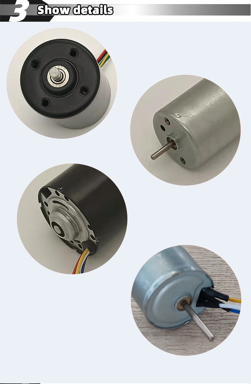 Faradyi Custom Robot Motor 42*60mm 12V 24V Long Life Electric Brushless DC Motor With Terminals
