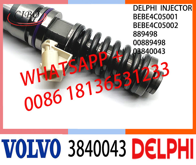 Common Rail Fuel Diesel Injector BEBE4C05001 BEBE4C05002 3840043 889498 03840043 E1 for VOL TRUCK 9.0 LITRE MARINE