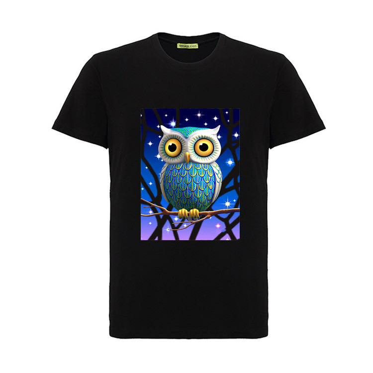 Cool 3D Flip Effect T - Shirt 100% Cotton Soft Material For Printing 3D Artwork