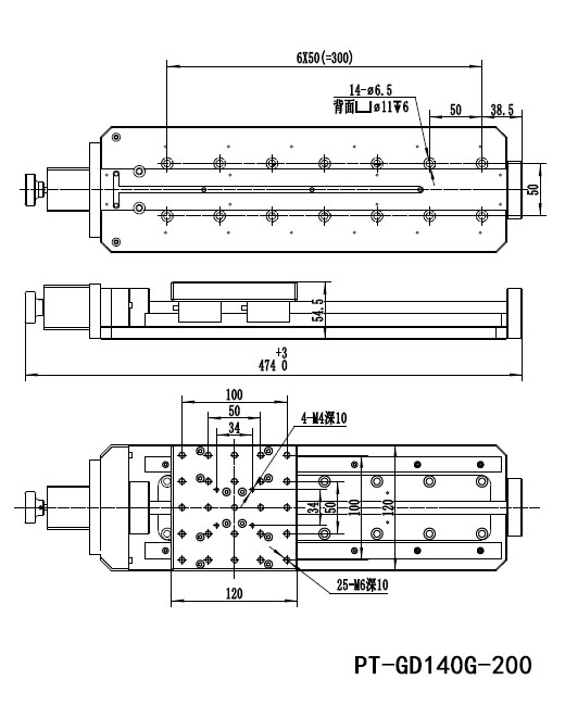 Three Axis Combined Motorized Rotary Stage Xyr Displacement